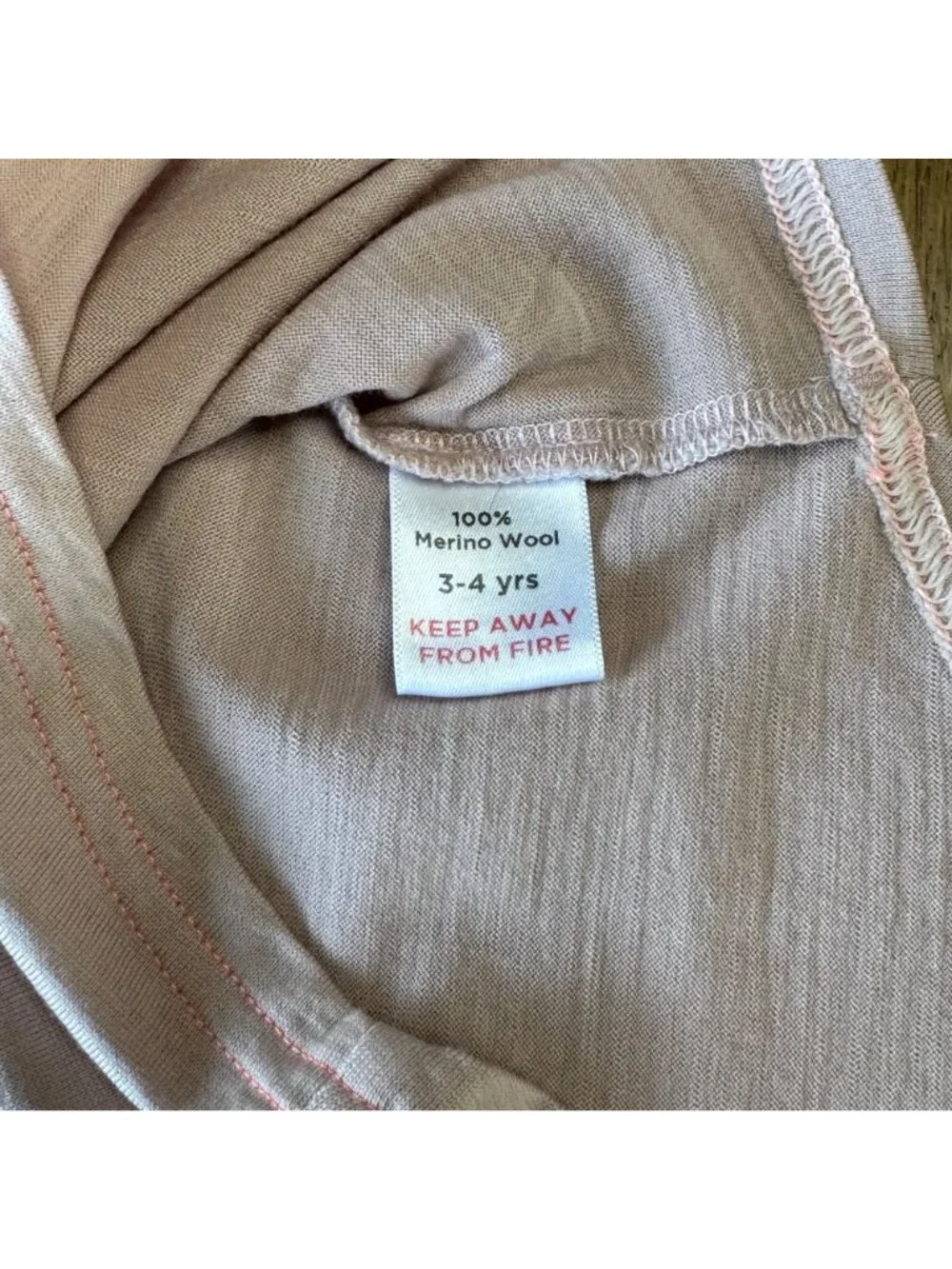 SMALLS Merino Wool Pink Tank Top Girls 3-4 Lightweight Base Layer Cami Singlet - Picture 4 of 5